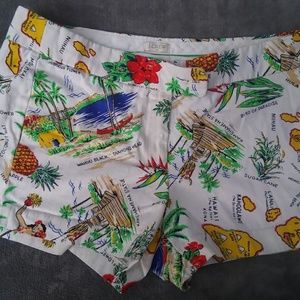 J. CREW HAWAIIAN ISLAND LADIES SHORTS SZ 8